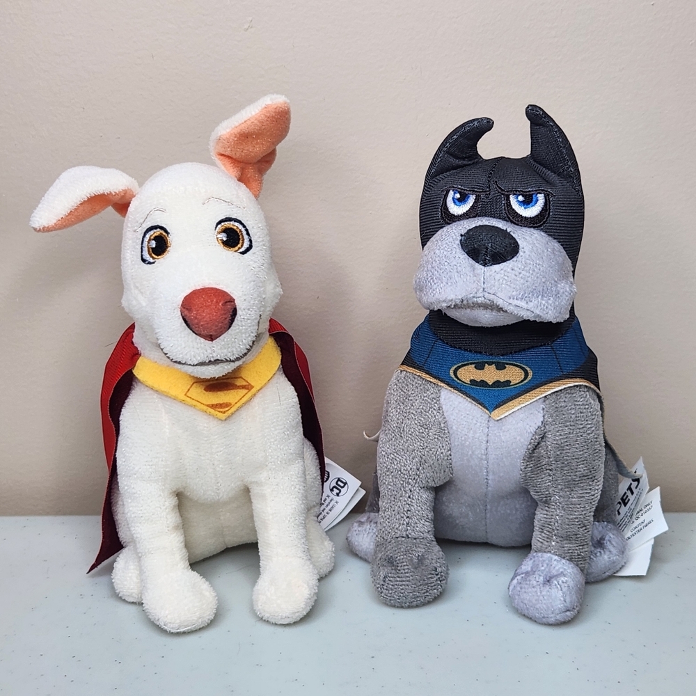 DC League of Super Pets Krypto and Ace Plush Dogs